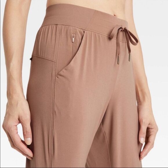 All in Motion Stretch Woven lined pants 28" Taupe - Picture 4 of 6